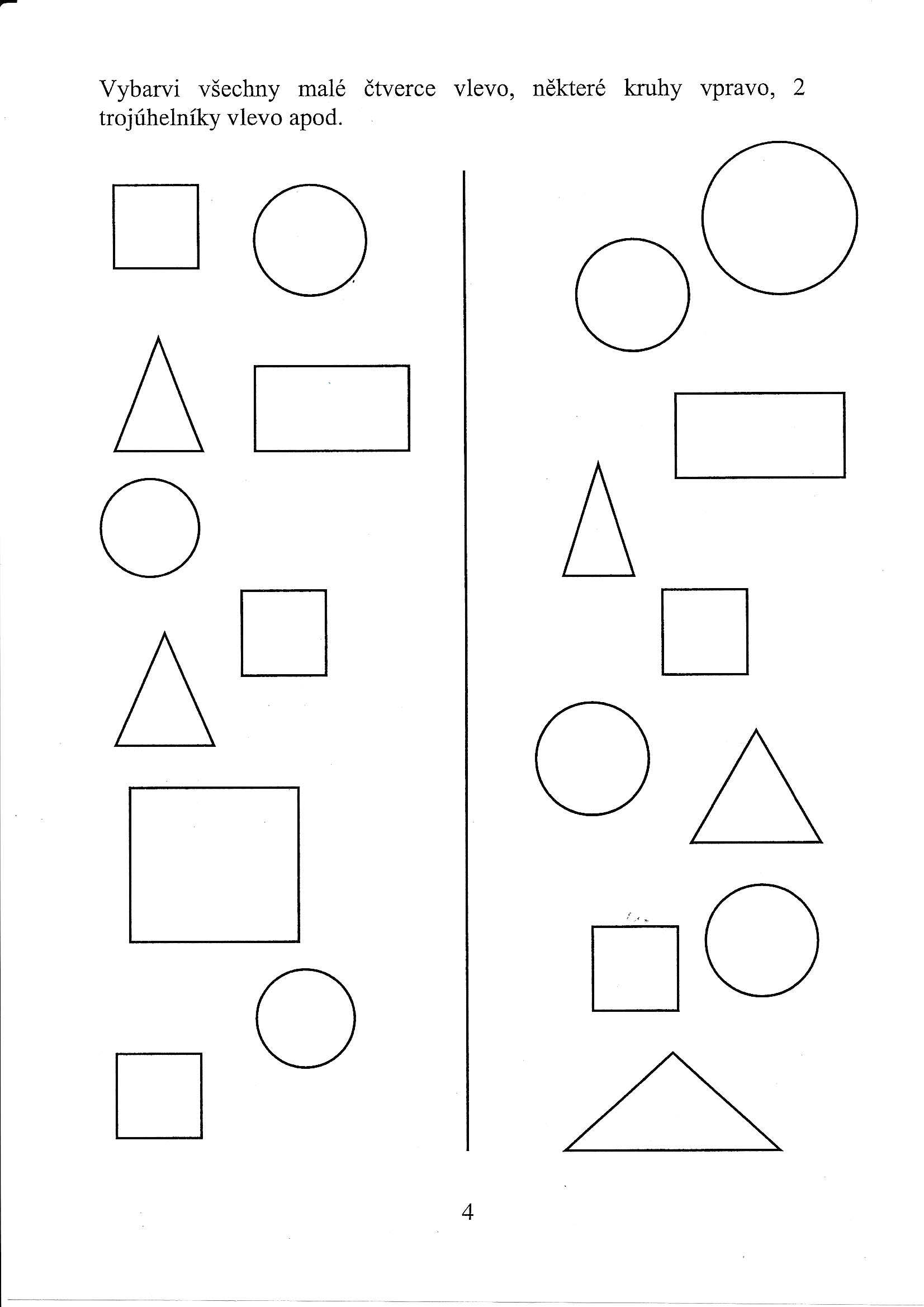 Náměty na vzdělávání - předmatematické představy 5