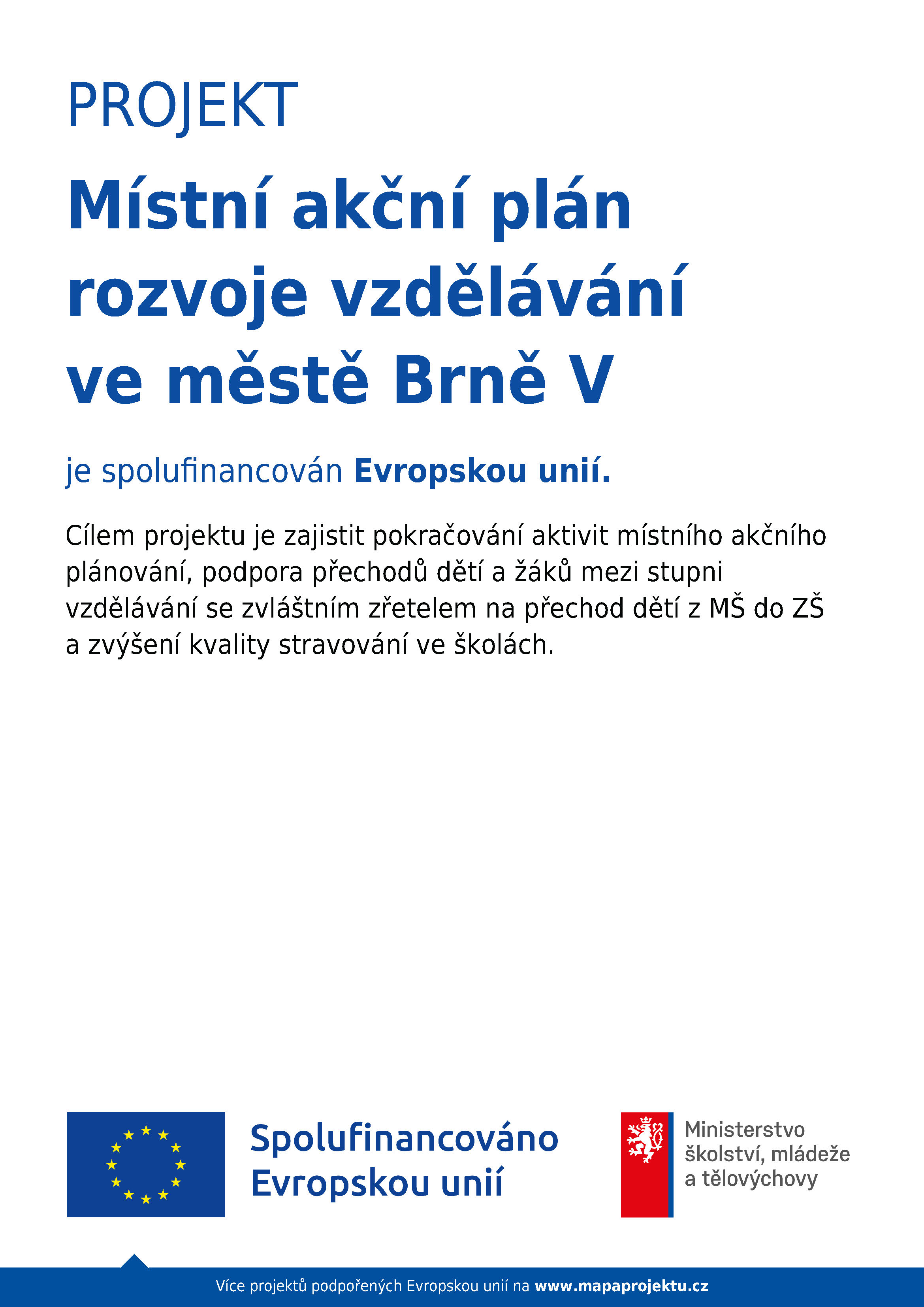 Místní akční plán rozvoje vzdělávání ve městě Brně V